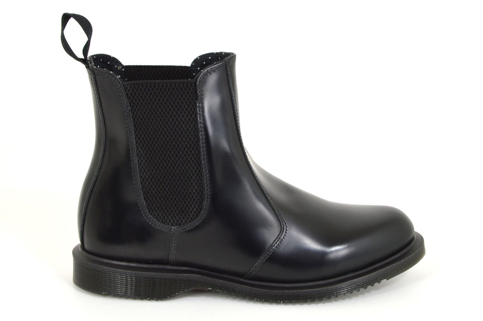 Dr. Martens Flora Chelsea Boots, Black, Black, Chelsea Boots, Leather, NEW