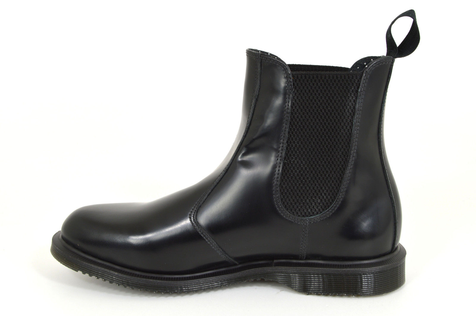Dr. Martens Flora Chelsea Boots, Black, Black, Chelsea Boots, Leather, NEW