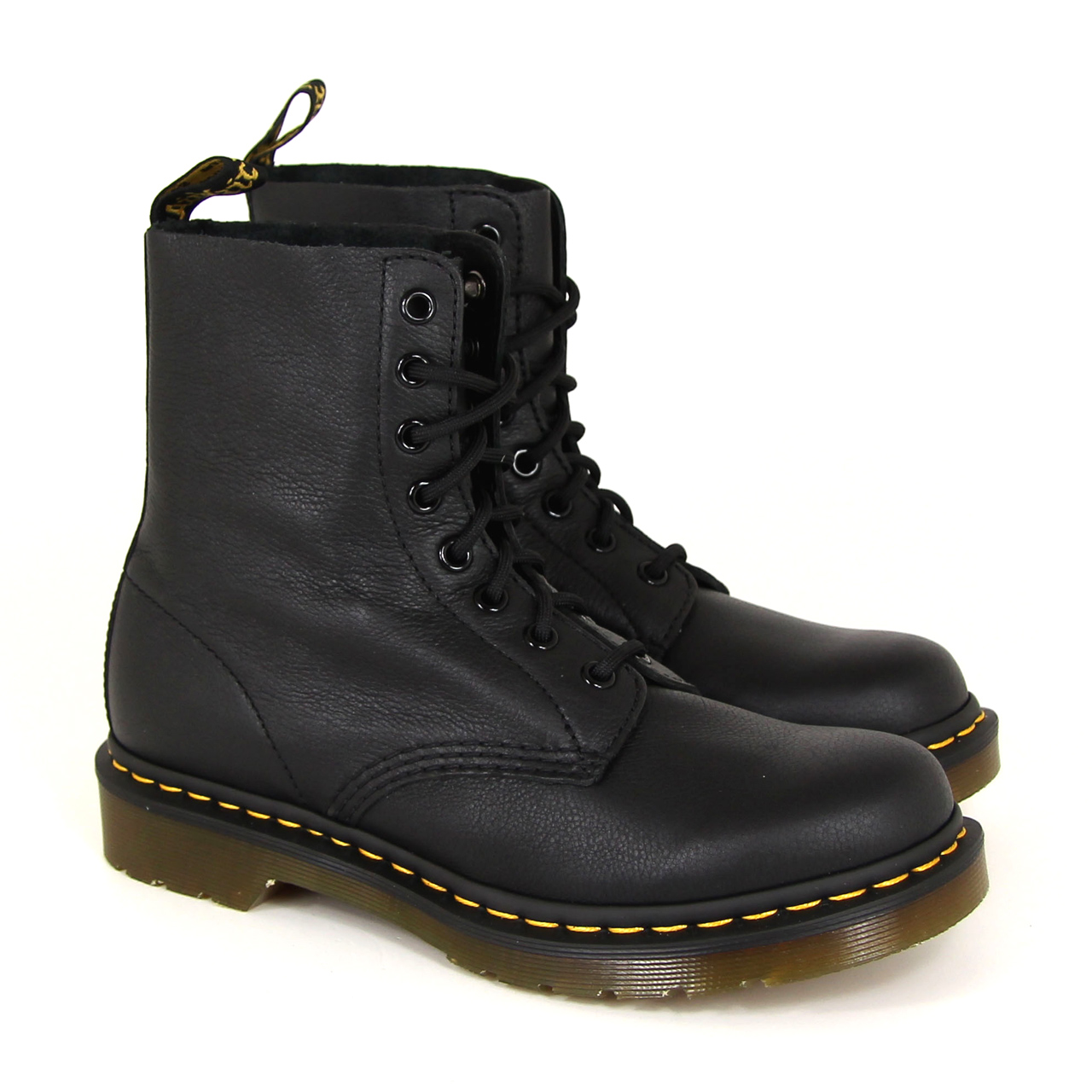 Dr. Martens Pascal, Black, Virginia, 13512006, 8-hole, Leather, Air Wair, NEW