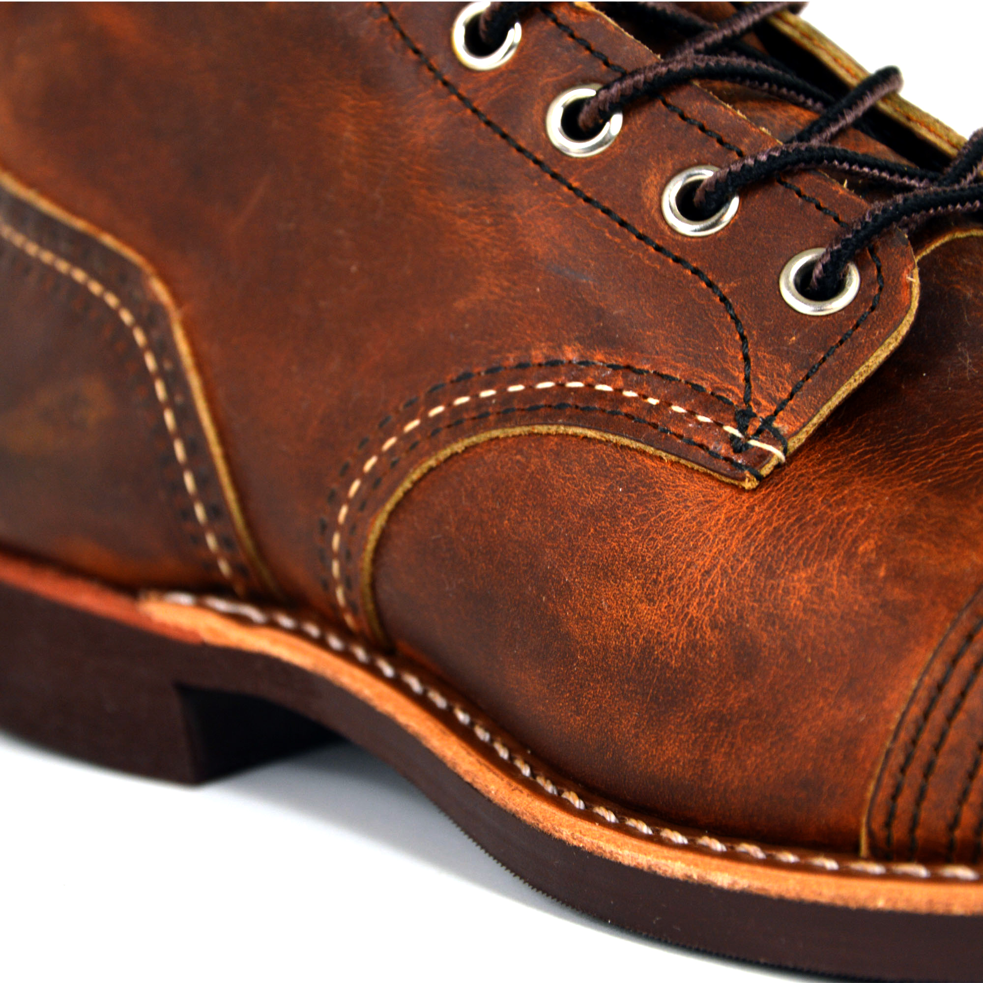 Red Wing Shoes 8085 Iron Ranger Boots, Copper Rough & Tough, Brown, Leather, NEW