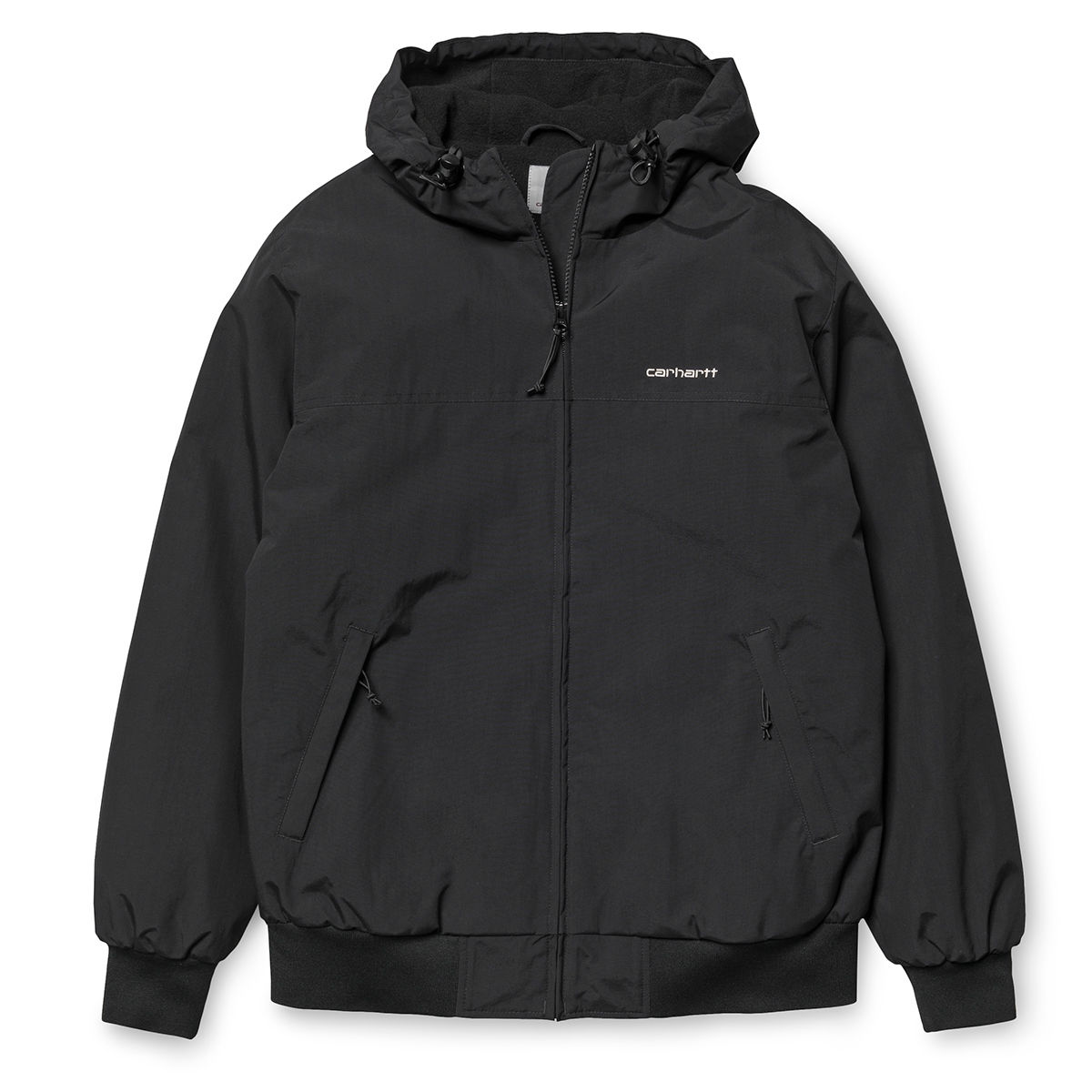 Carhartt, Hooded sail jacket, Teflon, Jacket, Black, i022721, HOOD, NEW