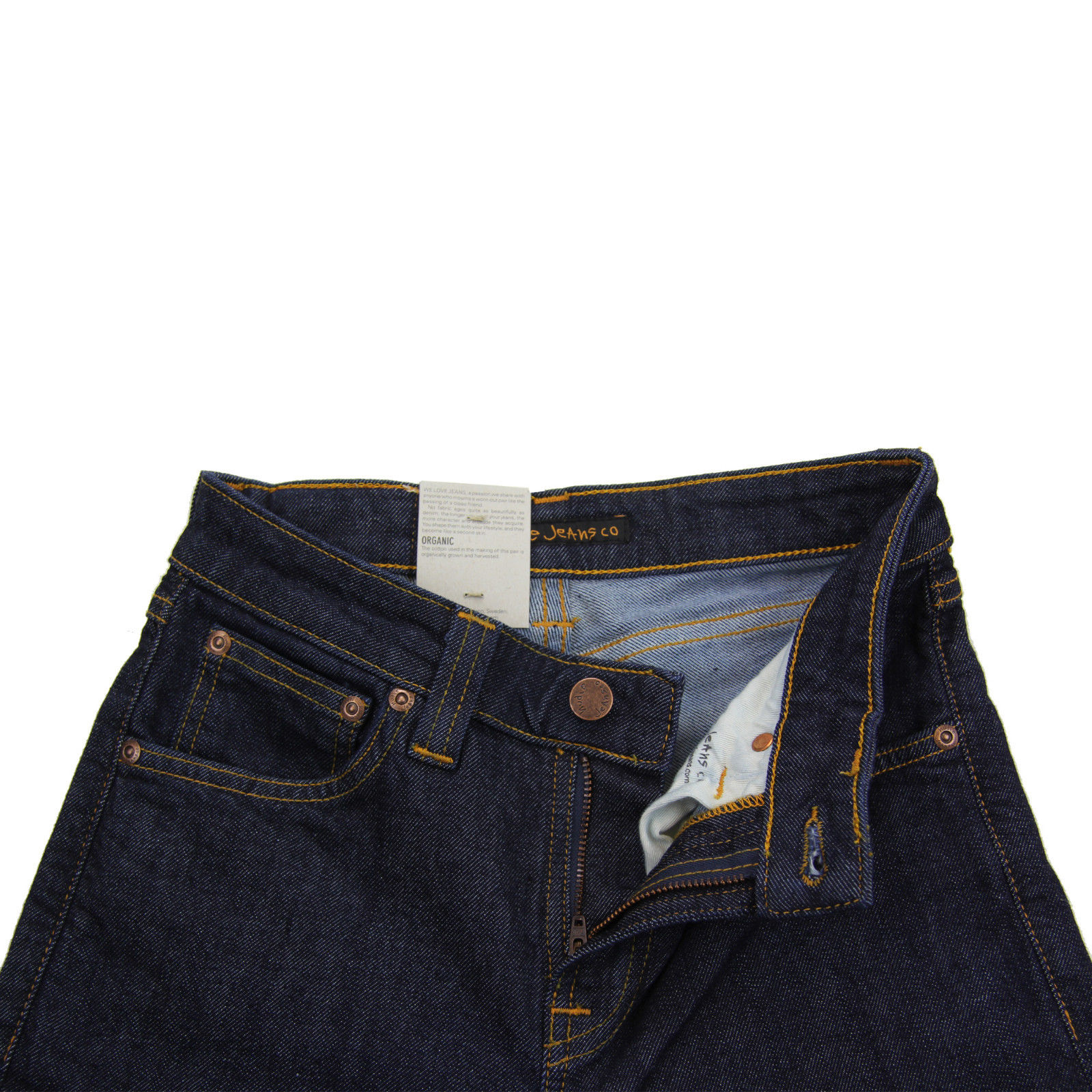 SKINNY LIN - Rinsed Open Orange