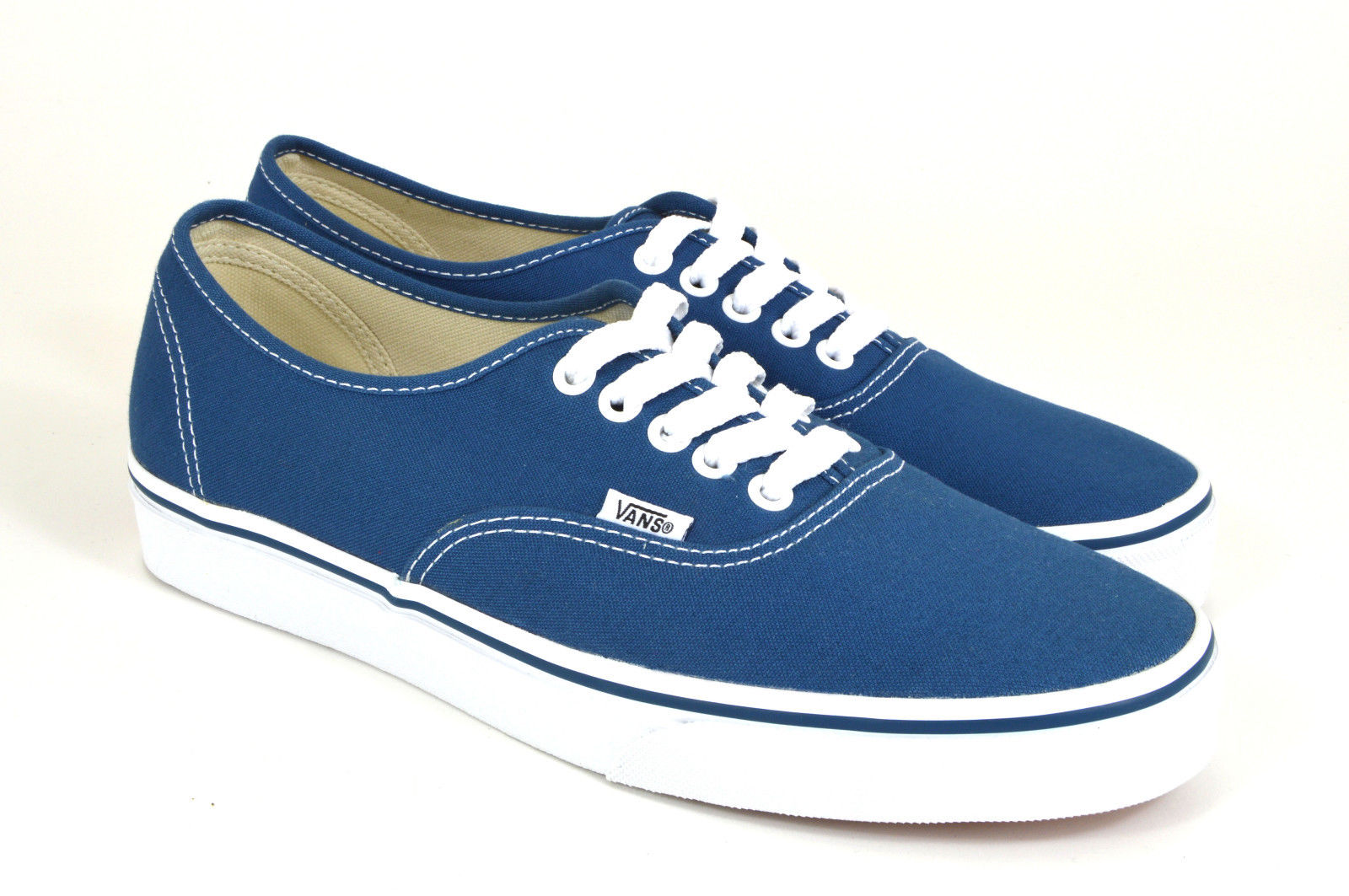 Vans Authentic Skate Shoes, Navy, vee3nvy CANVAS, TRAINERS, NEW