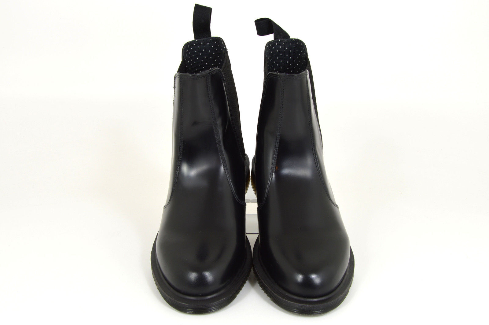 Dr. Martens Flora Chelsea Boots, Black, Black, Chelsea Boots, Leather, NEW