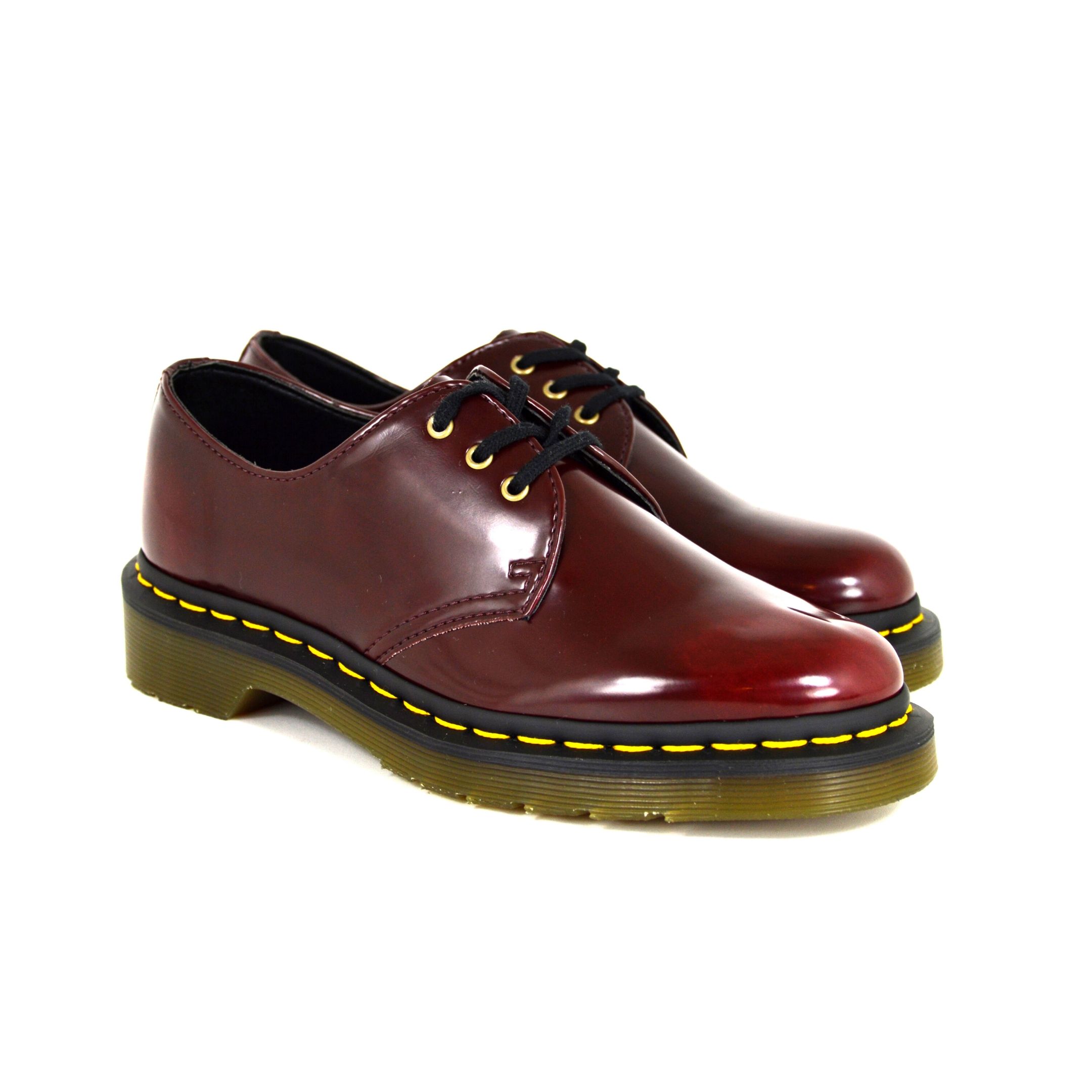 Dr Martens 1461 Cambridge Brush, Cherry Red, Vegan, 14046601, Air Wair, NEW