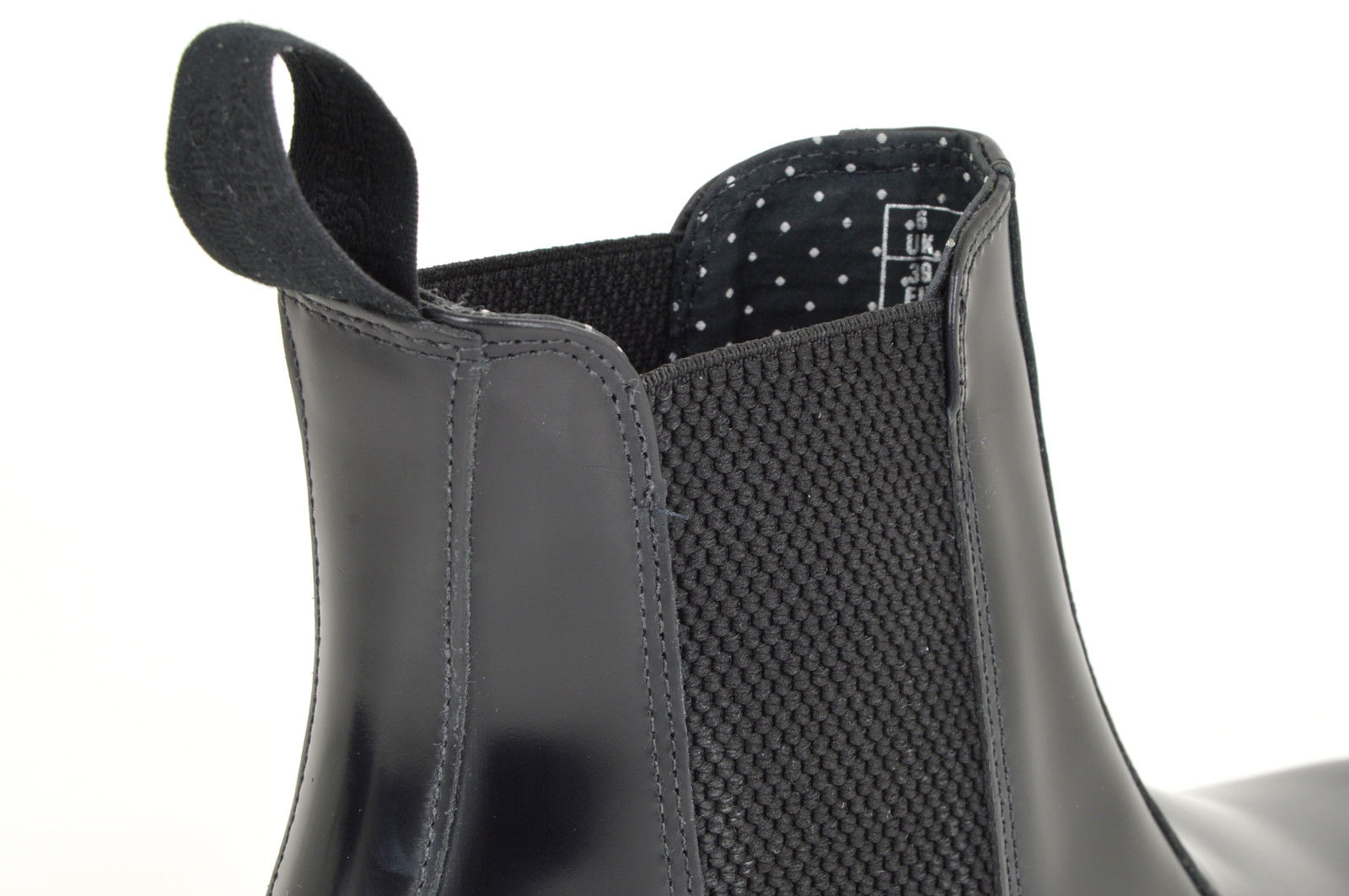 Dr. Martens Flora Chelsea Boots, Black, Black, Chelsea Boots, Leather, NEW